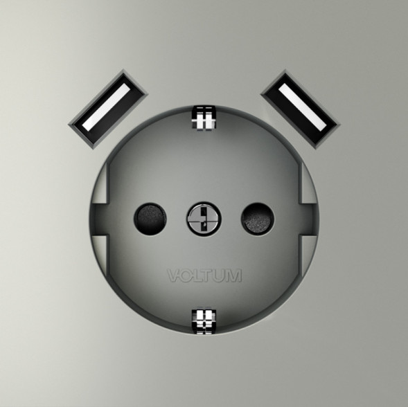 Комбинированная розетка VOLTUM VLS040405