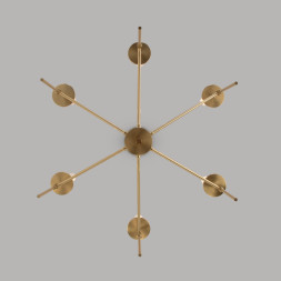 Люстра на штанге Eurosvet Anders 60142/6 латунь