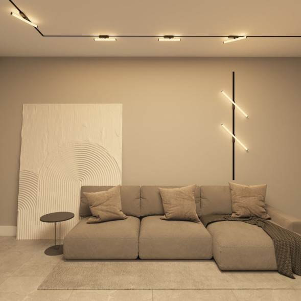 Светодиодный трековый светильник Denkirs Strom DK6438-BK