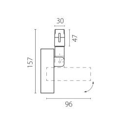Трековый светильник Lightstar Due Hermes 210547