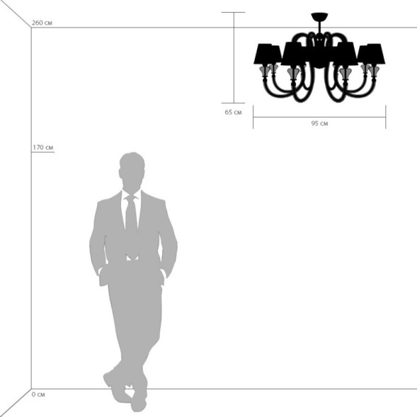 Люстра на штанге Lightstar OTTO 809086