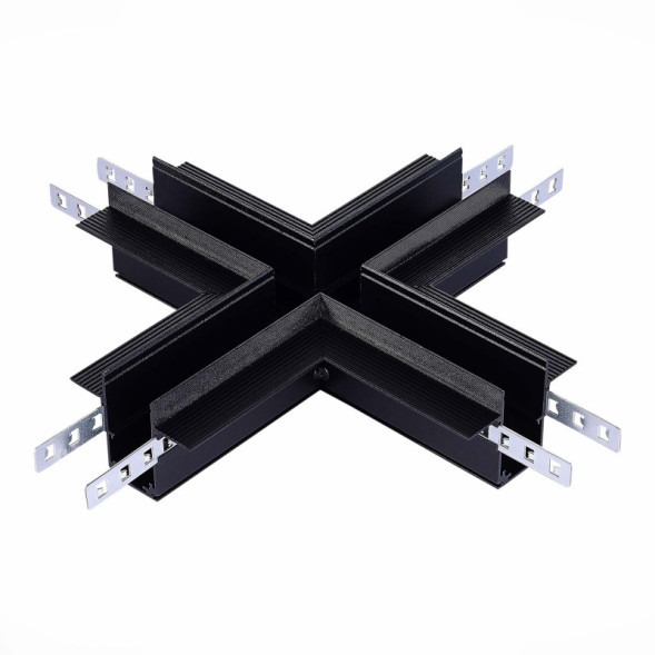 Коннектор для шинопровода ST-Luce Track Black magnet in ГКЛ 12мм ST007.400.12
