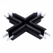 Коннектор для шинопровода ST-Luce Track Black magnet in ГКЛ 12мм ST007.400.12