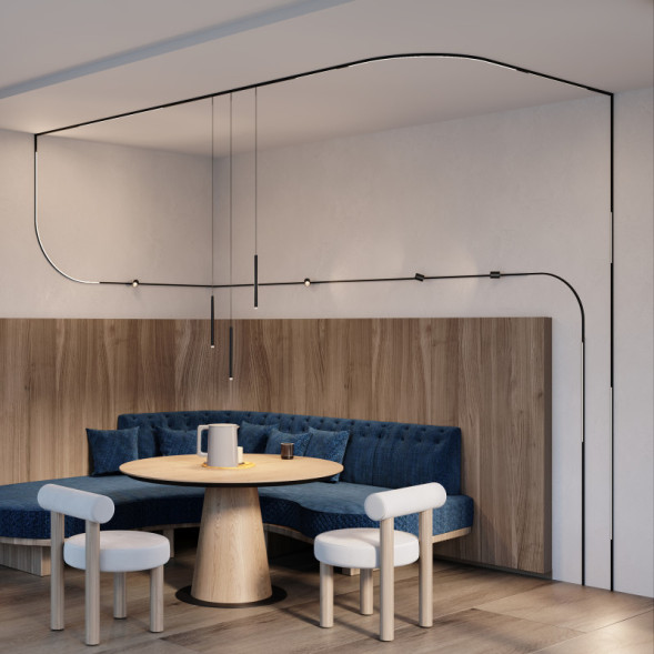 Магнитный трековый светильник Maytoni Technical BASIS TR190-1-5W3K-B